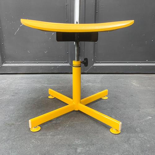 Yellow Vintage Yellow Wooden Desk Chair For Sale - Image 8 of 18