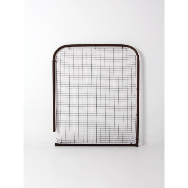 Vintage Industrial Metal Farm Gate Panel For Sale - Image 9 of 12