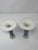 Antique c.1876 Wedgwood White Jasperware Candlesticks - Pair of Rare White Columns With Cobalt Blue Spiral Twist Relief For Sale - Image 9 of 12