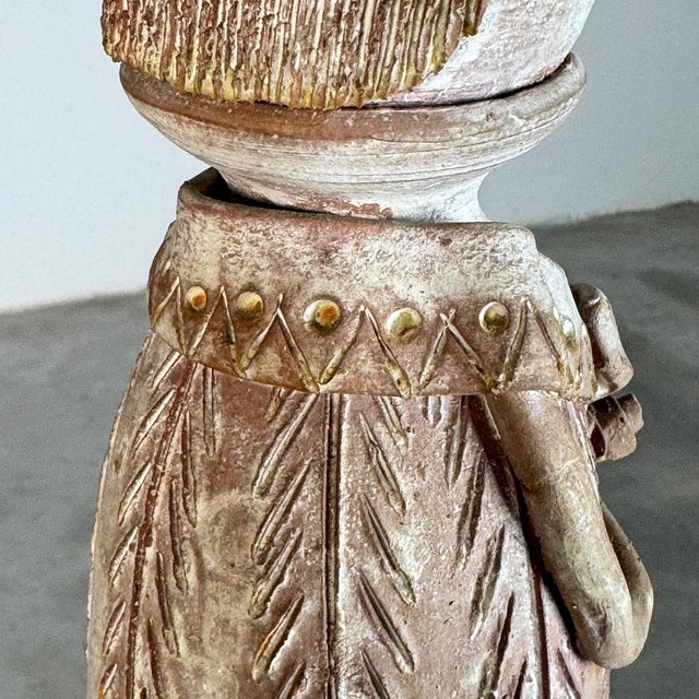 Hand-Sculpted Terracotta Figures attributed to Saverio Farci, 1960s, Set of 2 For Sale - Image 12 of 18