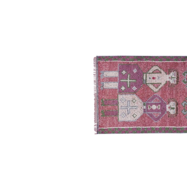 Mid-Century Modern 1970s Vintage Turkish Human Pictorial Rug For Sale - Image 3 of 13