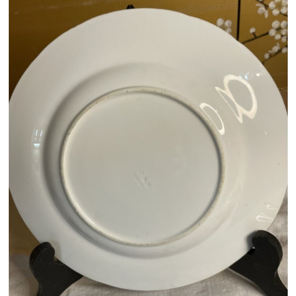 Antique 19th Cen Minton Topography Plates Pink Border Gold Trim 9" Dia For Sale - Image 10 of 10