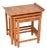 Art Deco Walnut Nesting Tables, 1930s, Set of 3 For Sale