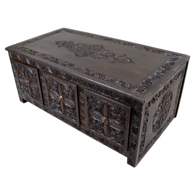Vintage Wooden Coffee Table, 1970s For Sale