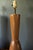 Brown Sculptural Pair of Mid Century Modern Solid Staved Walnut Lamps For Sale - Image 8 of 10