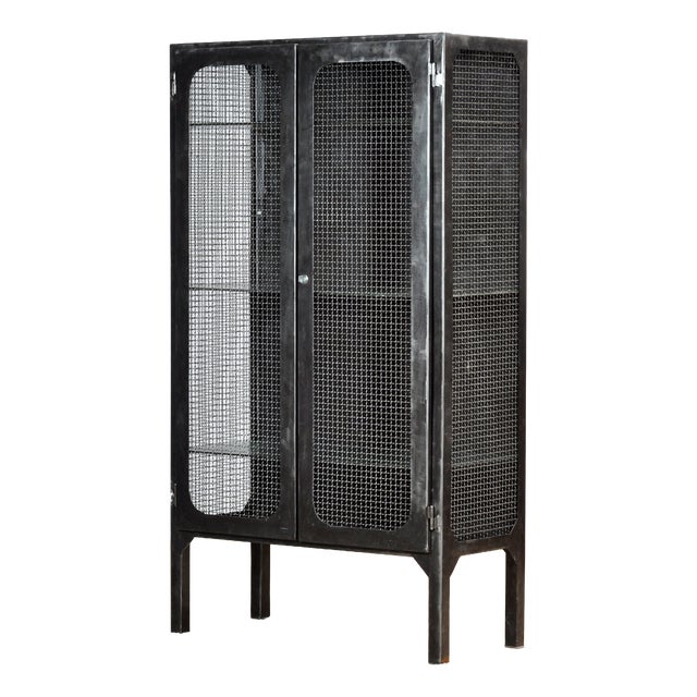 Vintage Medical Cabinet in Iron, 1970s For Sale