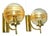Mid-Century Modern Art Deco Style Sconces in Brass and Murano Glass, 1980s, Set of 2 For Sale - Image 12 of 12