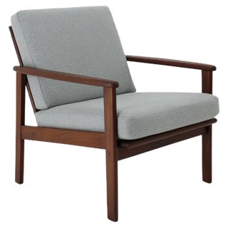 Danish Beech Armchair, 1960s For Sale