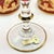 Gold Vintage Italian Ruby Red Crystal Wine Goblets with 24k Gold Neoclassical Garlands by Interglass, 1980s, Set of 6 For Sale - Image 8 of 18