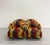 Wood Vintage Postmodern Geometric Upholstered Swivel Chairs – Set of 4 For Sale - Image 7 of 8