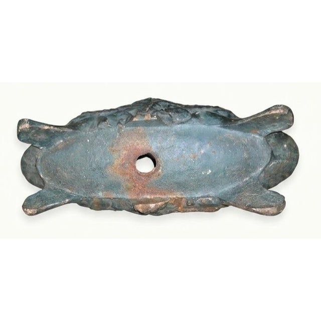 French ornate cast iron footed planter (jardinière) 19"x8"x8" measurements.