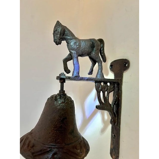 Hanging Doorway Entry Shoppe Bell with Horse For Sale - Image 12 of 13
