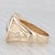 Art Deco 0.10ctw Diamond Masonic Signet Ring 10k Gold Size 10.25 Square Compass Tools For Sale - Image 3 of 7