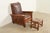 L. & J.G. Stickley, Inc. Stickley Mission Oak Arts & Crafts Reclining Morris Lounge Chair With Ottoman For Sale - Image 4 of 14