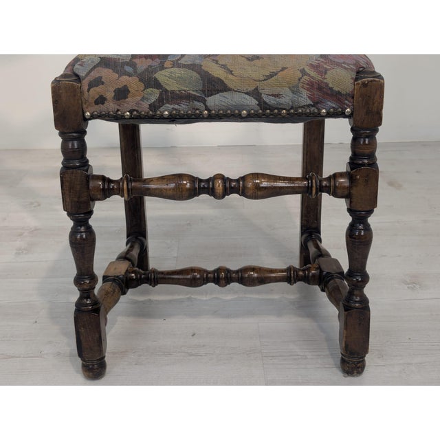 Vintage Oak Chair with High Backrest, 1965 For Sale - Image 14 of 16