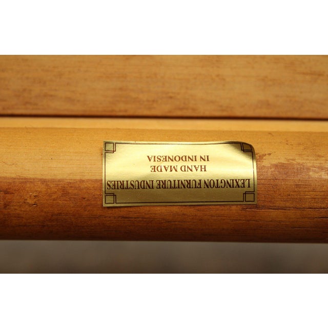 Lexington Furniture Set of Four Rattan Dining Chairs For Sale - Image 11 of 12