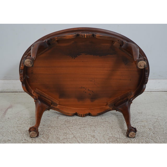 Mahogany Shell Carved Ball & Claw Coffee Table For Sale - Image 12 of 12