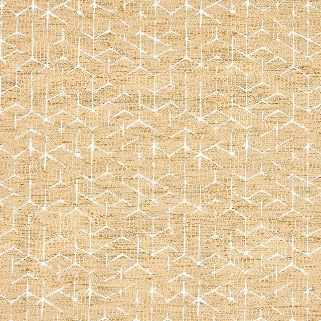 Sample- Schumacher Coleridge Jacquard Fabric in Camel For Sale