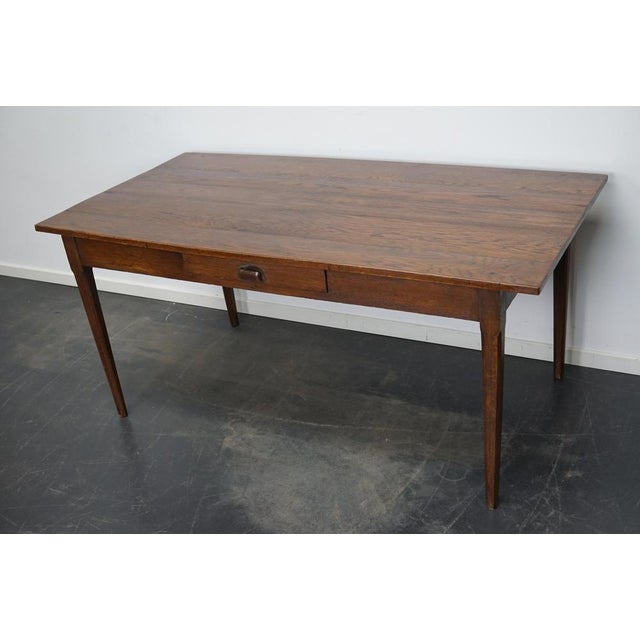 Art Deco French Oak Farmhouse Dining Table, 1920s For Sale - Image 6 of 16
