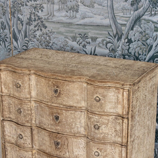 18th C. Danish Baroque Arbalète Shaped Commode in Original Patina For Sale In Wichita - Image 6 of 17