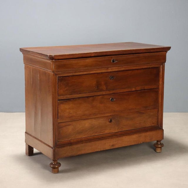 Antique Italian Walnut Chest of Drawers, 1800s For Sale - Image 11 of 11