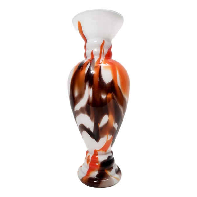 Vintage Italian Murano Glass Vase by Carlo Moretti, 1970s For Sale