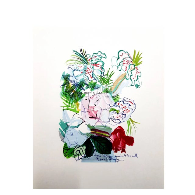 (after) Raoul Dufy Lithograph after a watercolor, published in the book ''Lettre à mon peintre Raoul Dufy.'' Paris,...