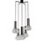 Silver Minimalist Cascade Lamp with Five Faceted Glass Shades and Chrome, 1970s For Sale - Image 8 of 8