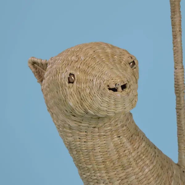 Mario Lopez Torres Large Cheetah Lamp For Sale In West Palm - Image 6 of 9