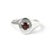 Contemporary Garnet Signet Gemstone Ring, 925 Silver Unisex Handmade Ring Us 7 For Sale - Image 3 of 5