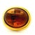 Metal Vintage Turgo 18k Gold Large Cabochon Citrine Statement Ring, Size 7 For Sale - Image 7 of 10