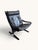 Mid-Century Modern Vintage Siesta Lounge Chair in Black Leather by Ingmar Relling for Westnofa, 1963 For Sale - Image 3 of 6