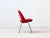 Metal Vintage Executive Chair with Red Fabric Upholstery by Eero Saarinen for Knoll International, 1960s For Sale - Image 7 of 16