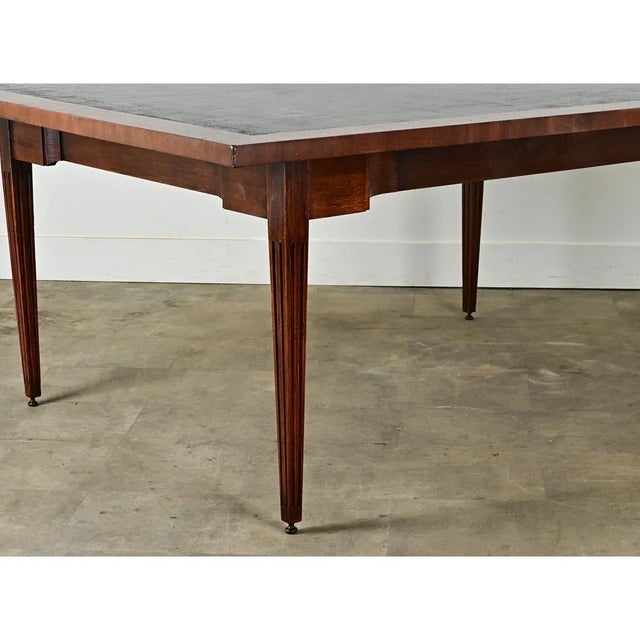 French 18th Century Mahogany Frame Conference Table For Sale - Image 9 of 12