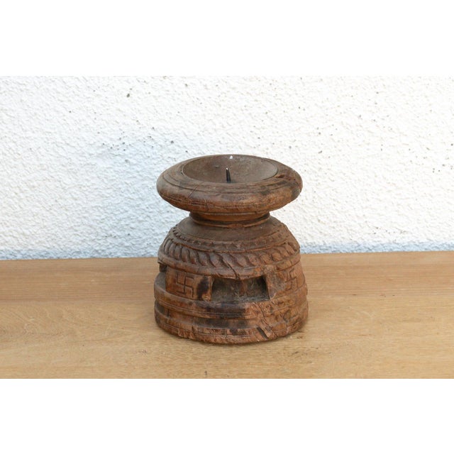 Primitive Carved Round Seeder Artifact For Sale - Image 4 of 6