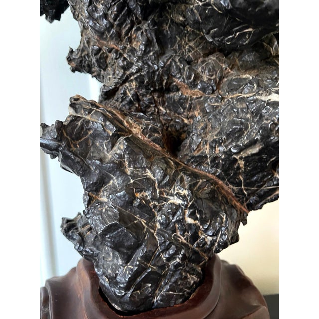Large and Substantial Chinese Scholar Rock on Display Stand For Sale - Image 10 of 18