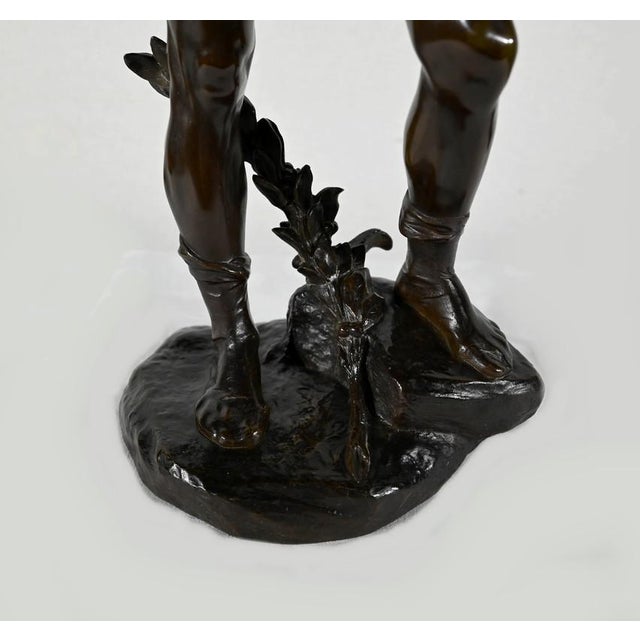 E. Drouot, Allégorie de la Poésie, 1900, Bronze For Sale - Image 11 of 18