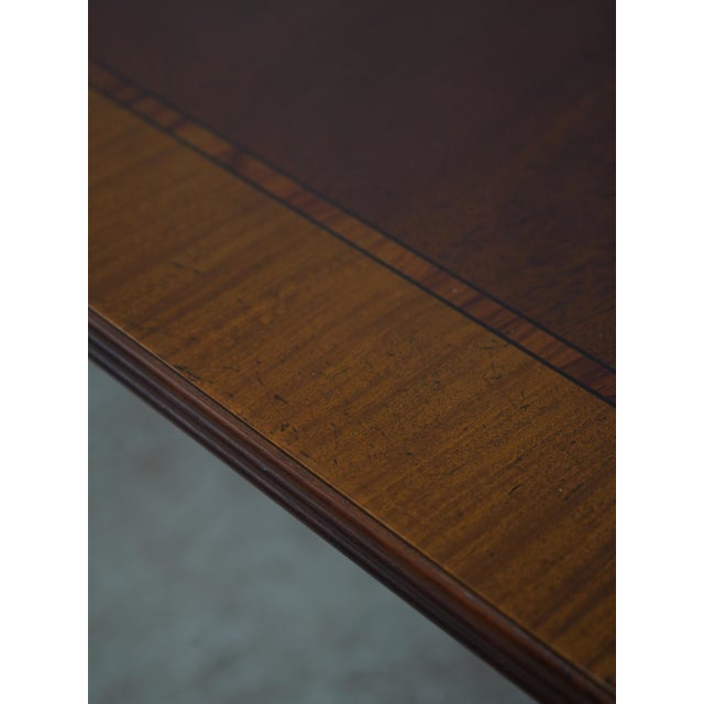 Brown Baker Bill Sofield Inlaid Mahogany Dining Table For Sale - Image 8 of 18