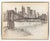 Vintage 1960s Framed Original Pencil & Ink Brooklyn Bridge Cityscape Drawing, Signed For Sale - Image 10 of 10