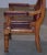 English Estate Oxblood Leather Throne Armchair, 1840s For Sale - Image 18 of 18