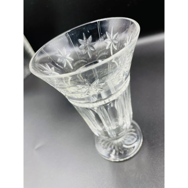 Contemporary 1980s Waterford Crystal Starburst Small Vase For Sale - Image 3 of 12
