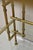 Metal Mid 20th Century Hollywood Regency Faux Bamboo Chinese Chippendale Pagoda Gold Etagere Bookcase For Sale - Image 7 of 12