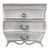 Brass Vintage Bombay-Style Rattan 3-Drawer Chests – A Pair For Sale - Image 8 of 10