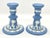 Stone Wedgwood Jasperware Neoclassical Candlestick Holders For Sale - Image 7 of 7