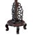 1920s Vintage Chinese Floor Lamp in Carved Wood, 1920 For Sale - Image 5 of 6