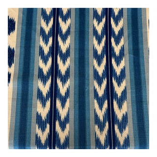 Brunschwig & Fils Georges Le Manach Bright Blue Chenonceaux Linen Fabric- 1 1/2 Yards For Sale