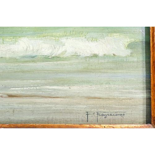 Pietro Fragiacomo, Marina, Oil on Panel, Framed For Sale - Image 6 of 18