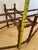 Vintage Hollywood Regency Style Faux Bamboo Coffee Table Base in a Dark Wood For Sale In Chicago - Image 6 of 8