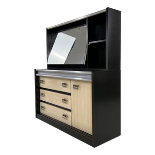 Modular Chest of Drawers with Integrated Shelves and Mirror, 1970s For Sale