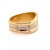 Contemporary 27845 - Cartier 18k Tri-Color Gold Triple Stack Wave Band Ring - Size 6 For Sale - Image 3 of 7